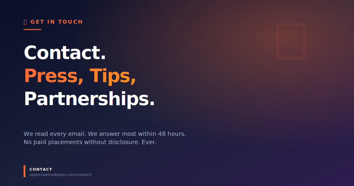 Contact OpenClaw Trader Pro
