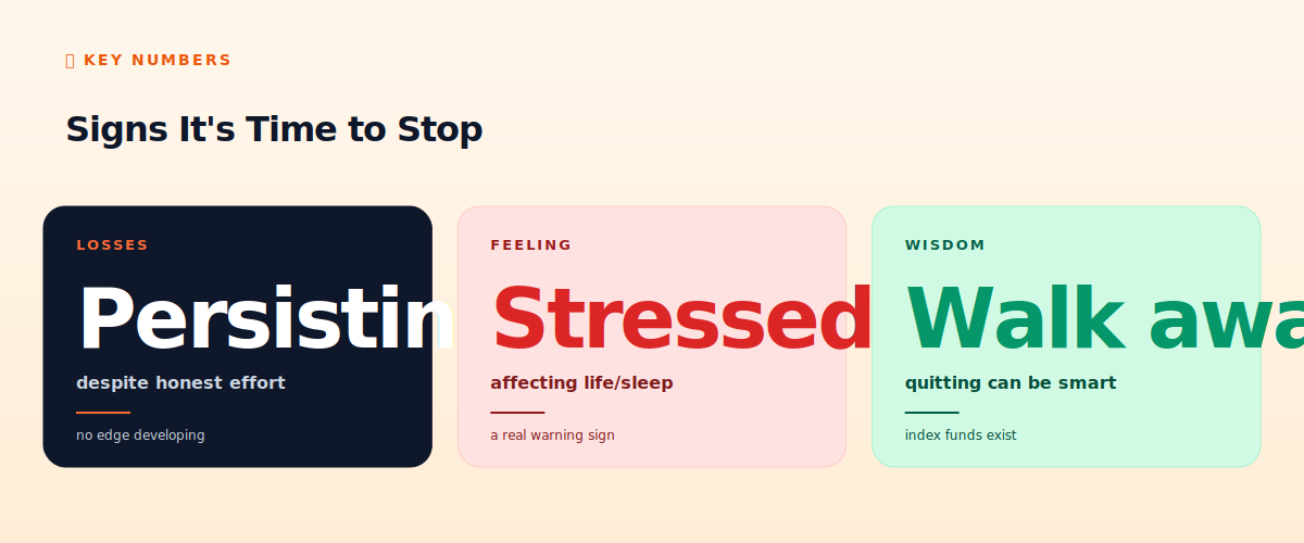 Signs it's time to stop