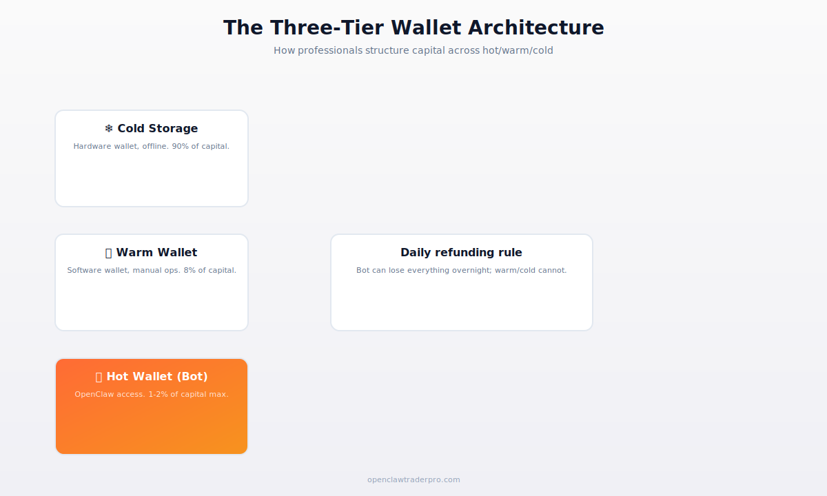 Three-tier wallet architecture