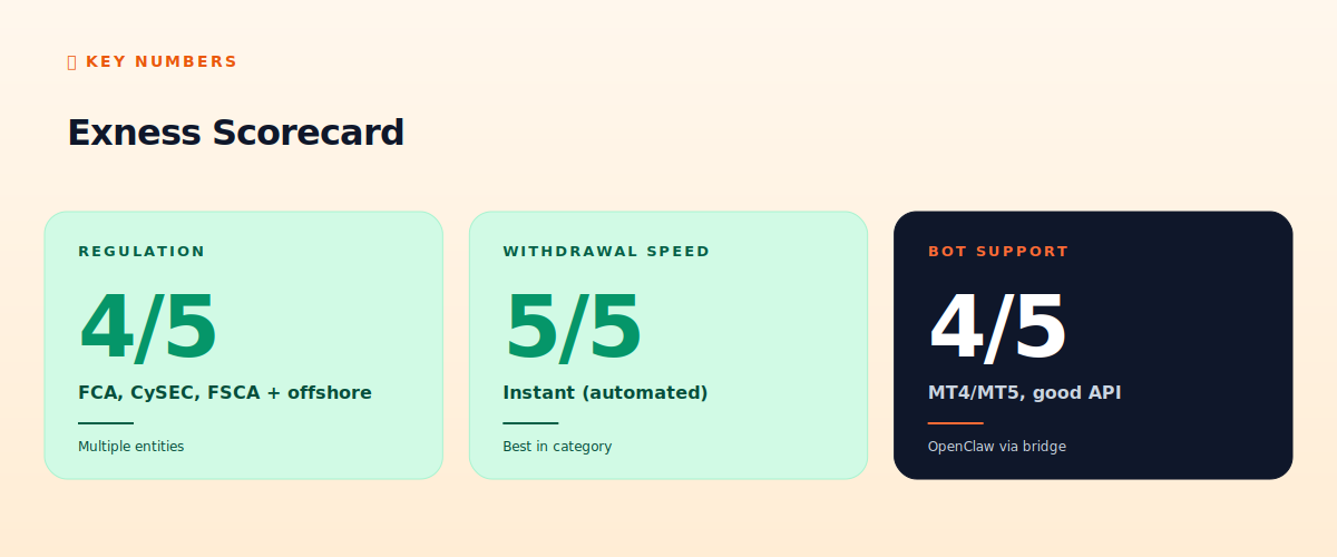Exness scorecard